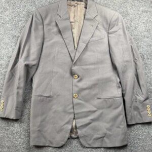Armani Collezioni Blazer Mens 40R Gray Wool Made In Italy Neiman Marcus Designer